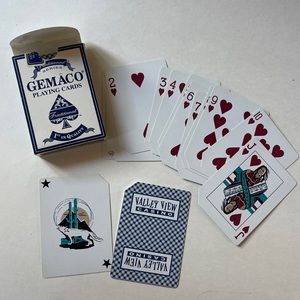 Rare vintage y2k DECK OF GEMACO Indian Casino PLASTIC COATED  Casino Floor  Pack